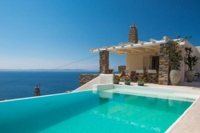 VILLA BEAUTIFIS in Kea, 4BDR/7prs, pool, seaview